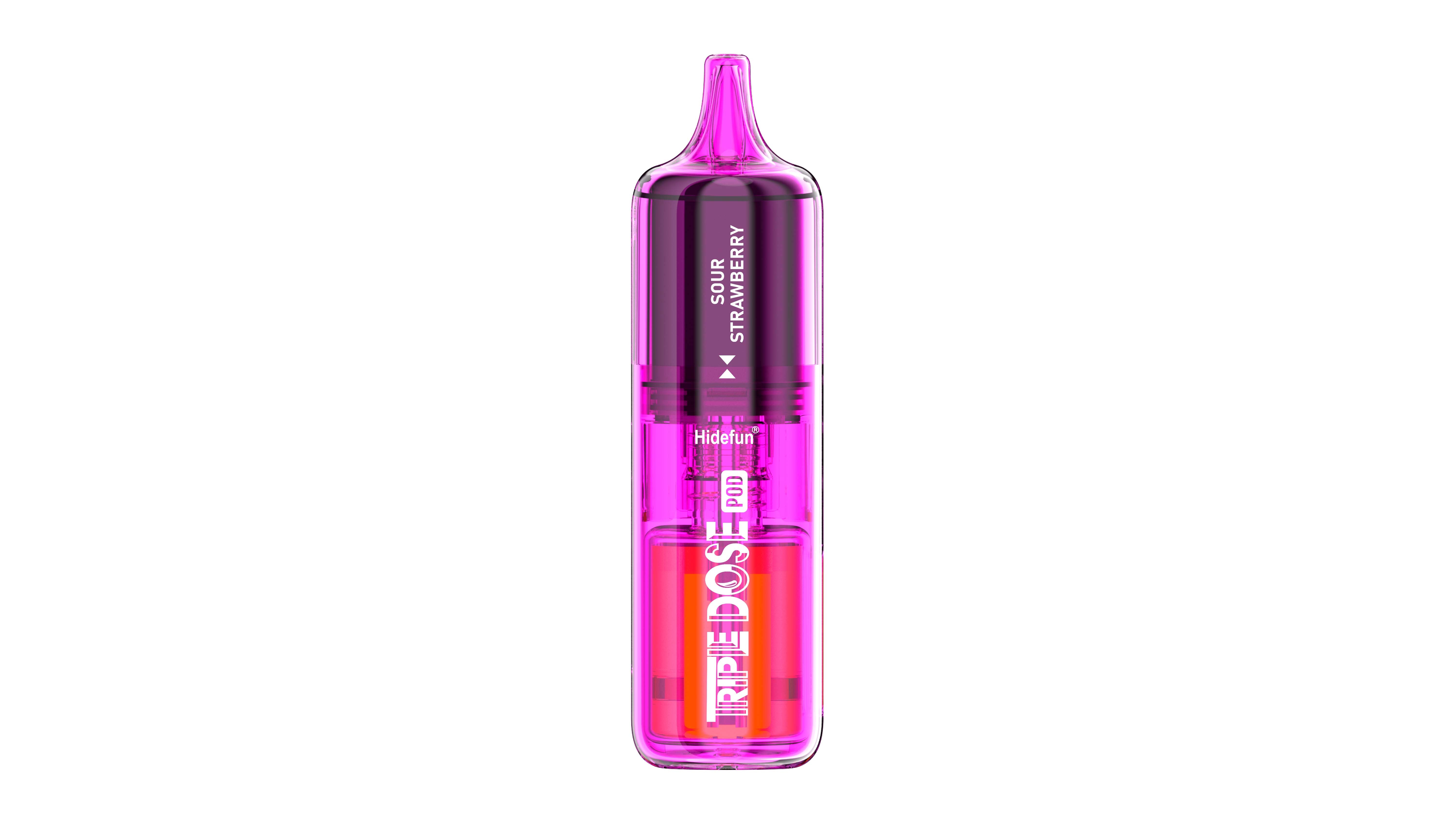 Sour Strawberry Disposable Vape - Hidefun Triple Dose 100K Pod